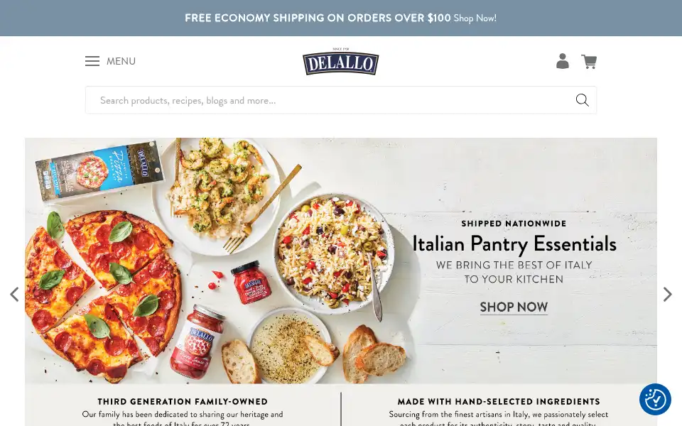 Screenshot of delallo.com