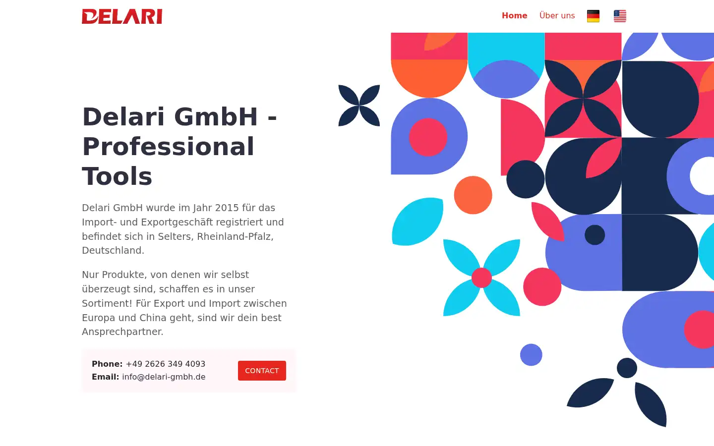 Screenshot of delari-gmbh.de