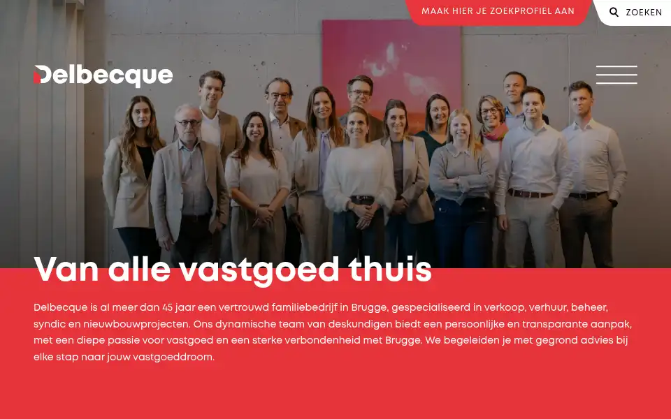 Screenshot of delbecque.immo