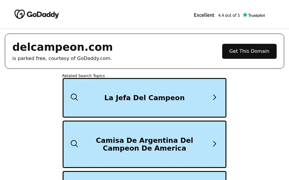 Screenshot of delcampeon.com