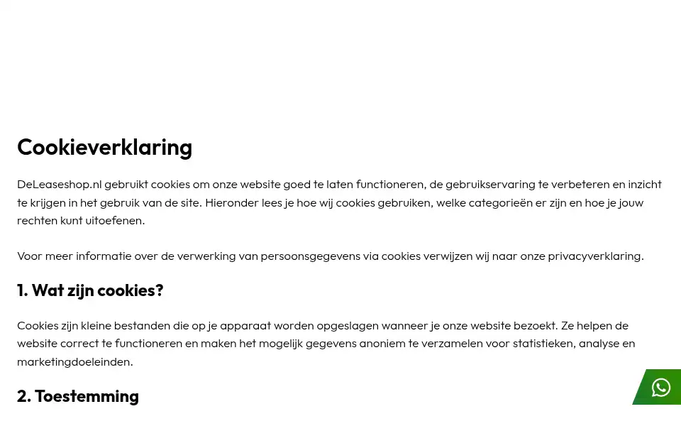Screenshot of deleaseshop.nl
