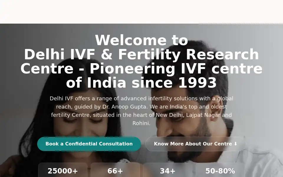 Screenshot of delhi-ivf.com