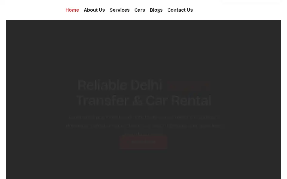 Screenshot of delhiairporttransfer.com