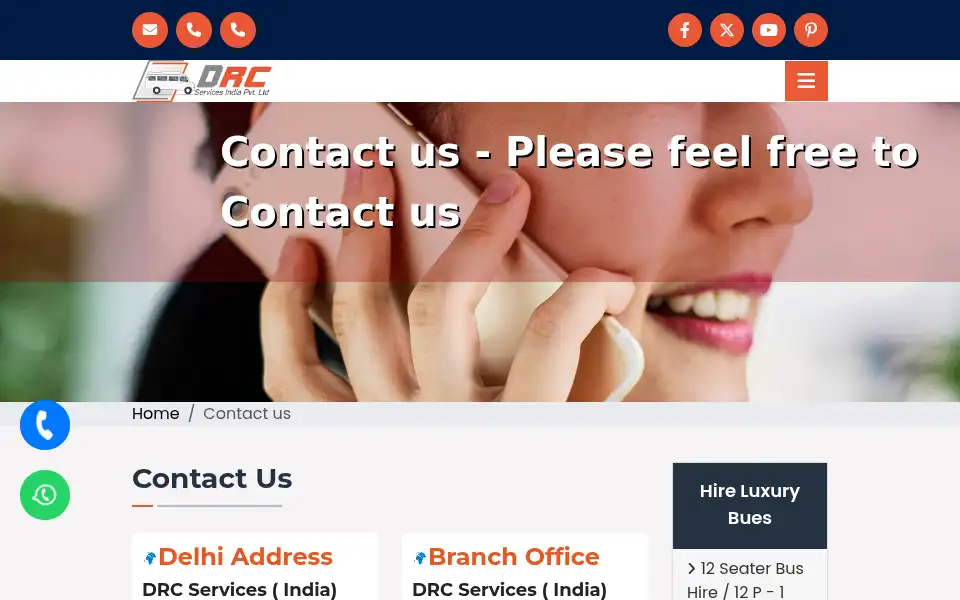 Screenshot of delhirentcar.com