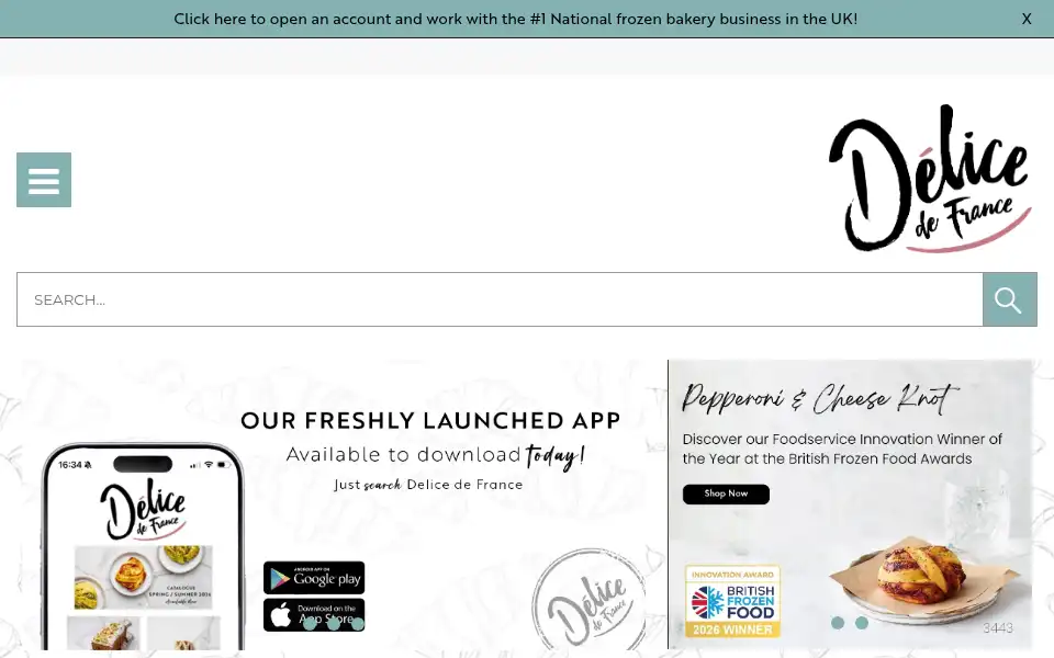 Screenshot of delicedefrance.co.uk