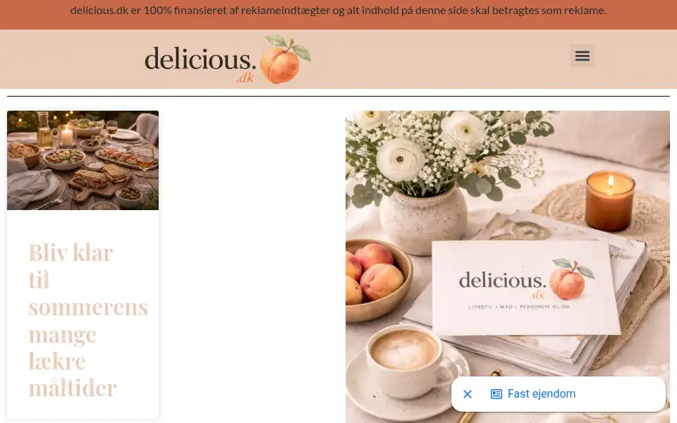 Screenshot of delicious.dk