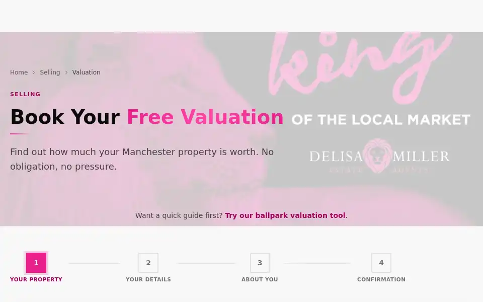 Screenshot of delisamiller.co.uk