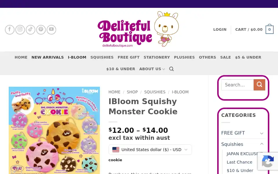 Screenshot of delitefulboutique.com