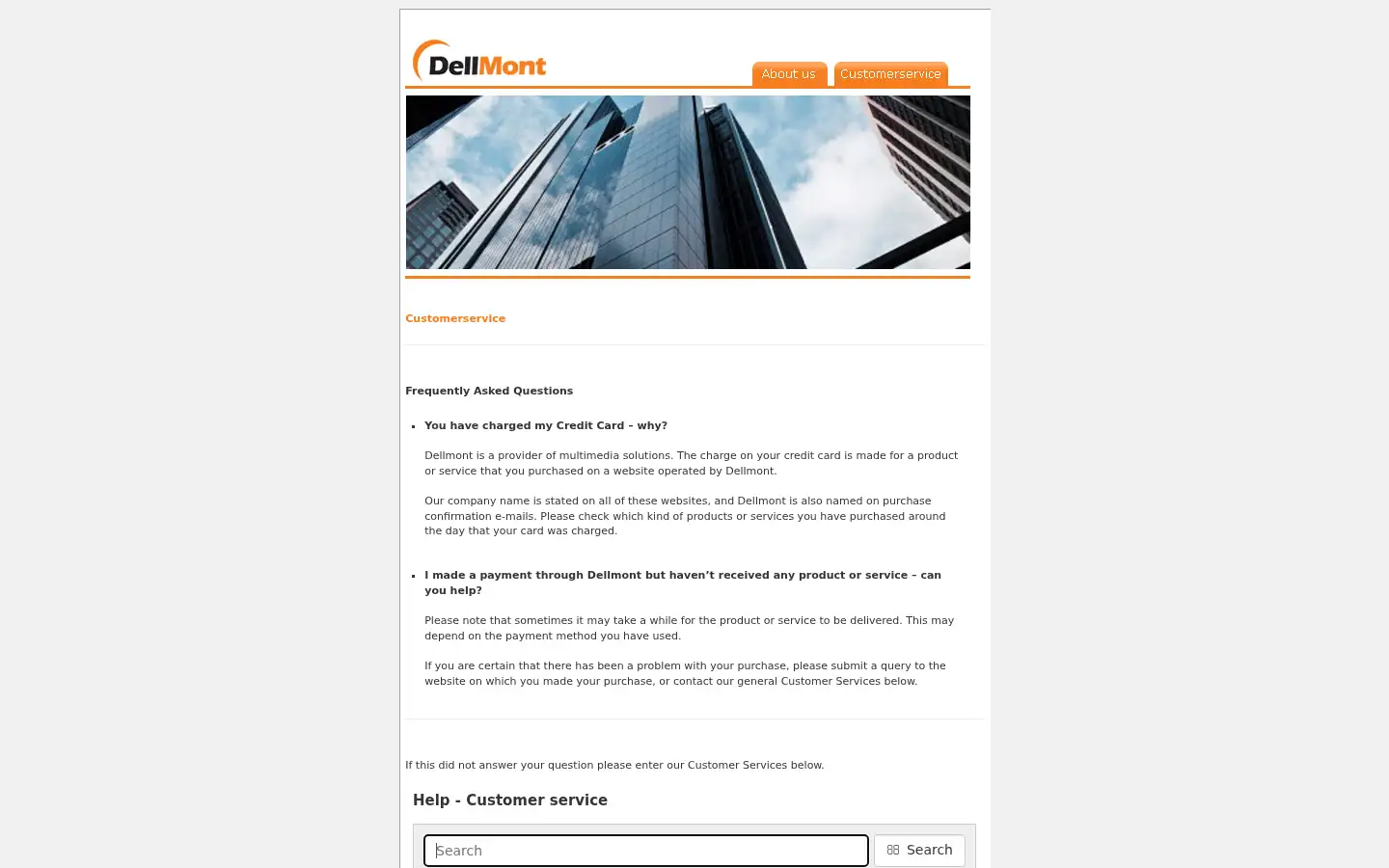 Screenshot of dellmont.com