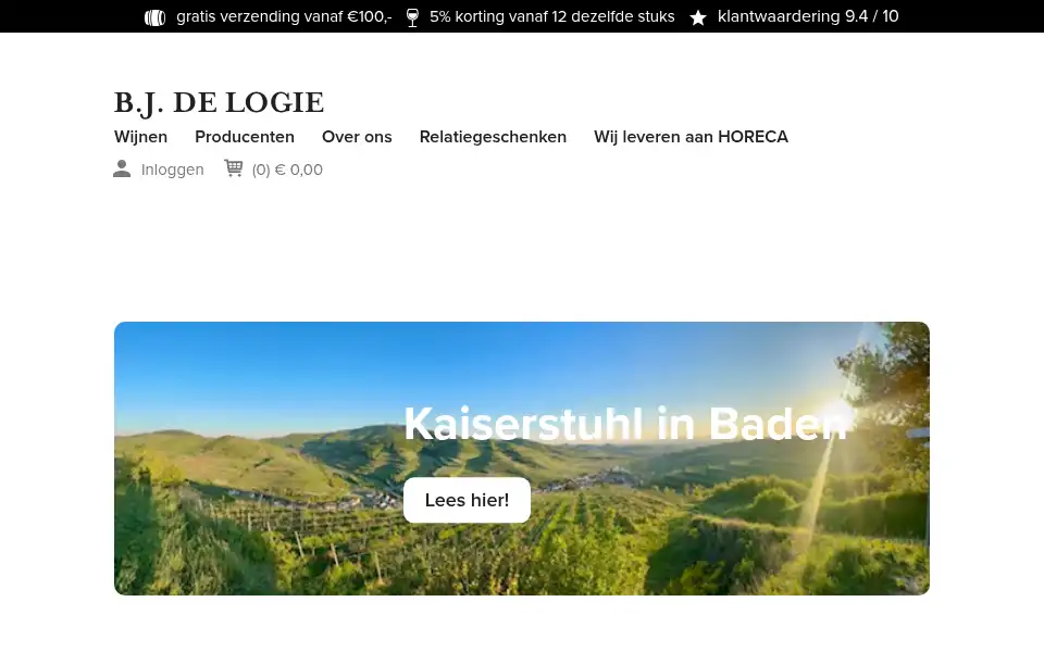 Screenshot of delogie.nl