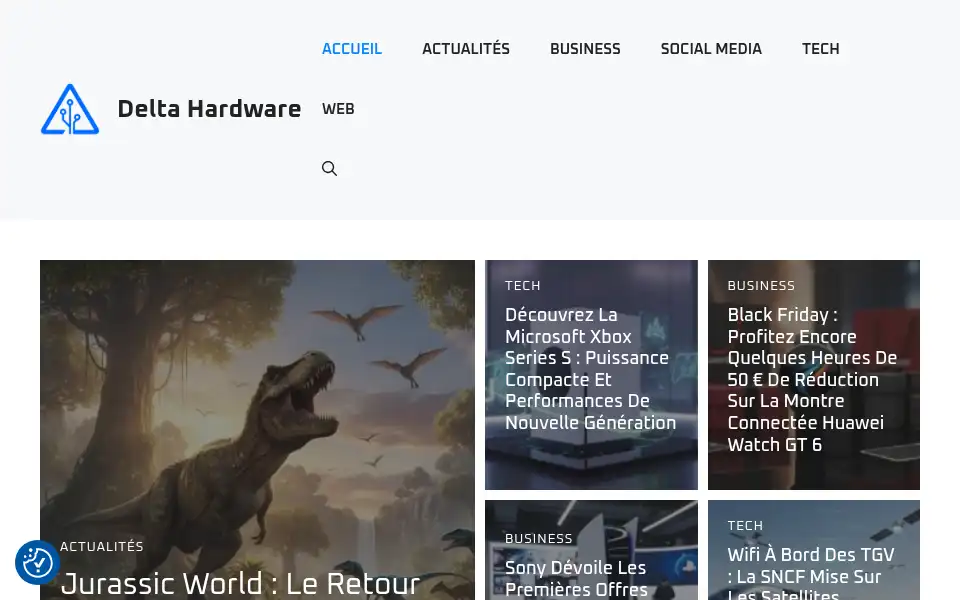 Screenshot of delta-hardware.nl