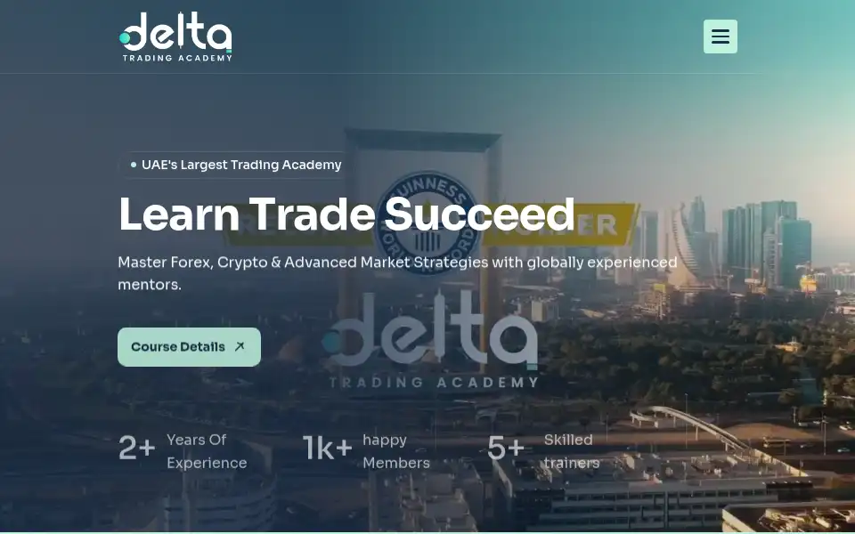 Screenshot of deltainstitutions.com