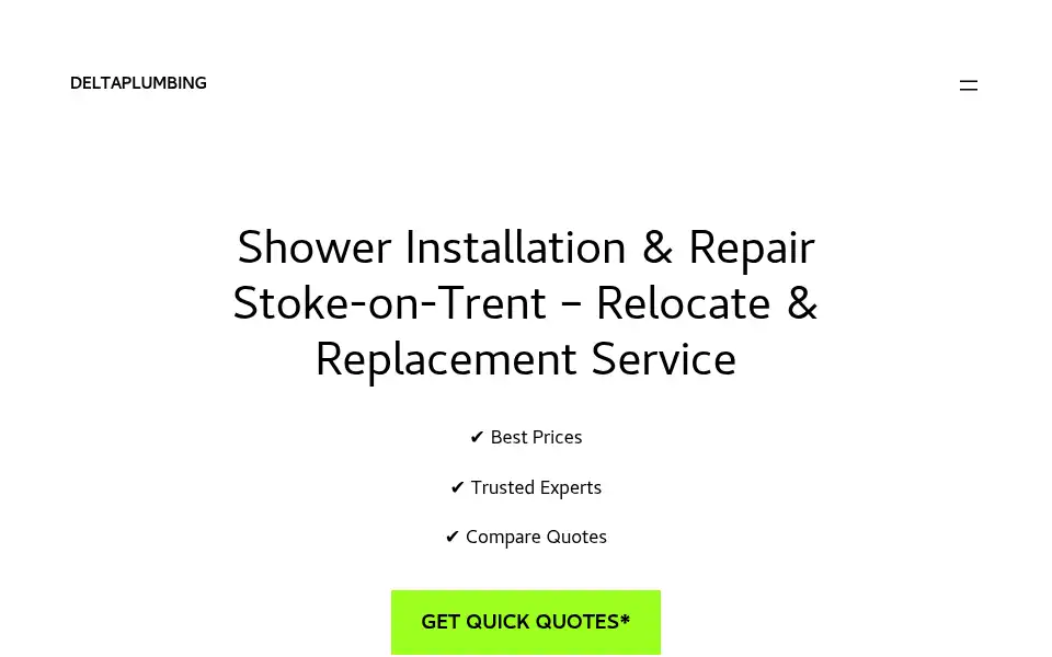 Screenshot of deltaplumbing.co.uk