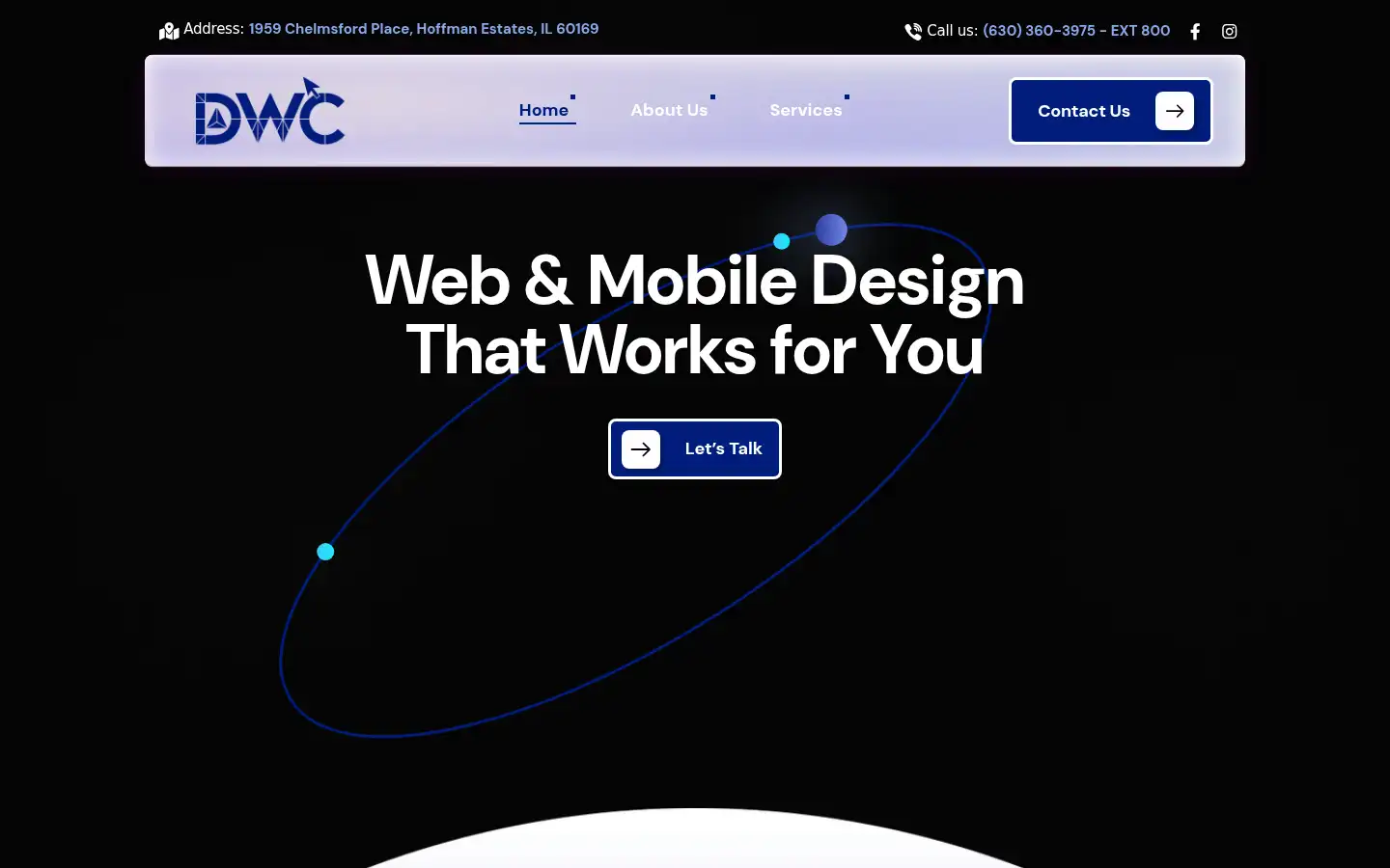 Screenshot of deltawebcreations.com