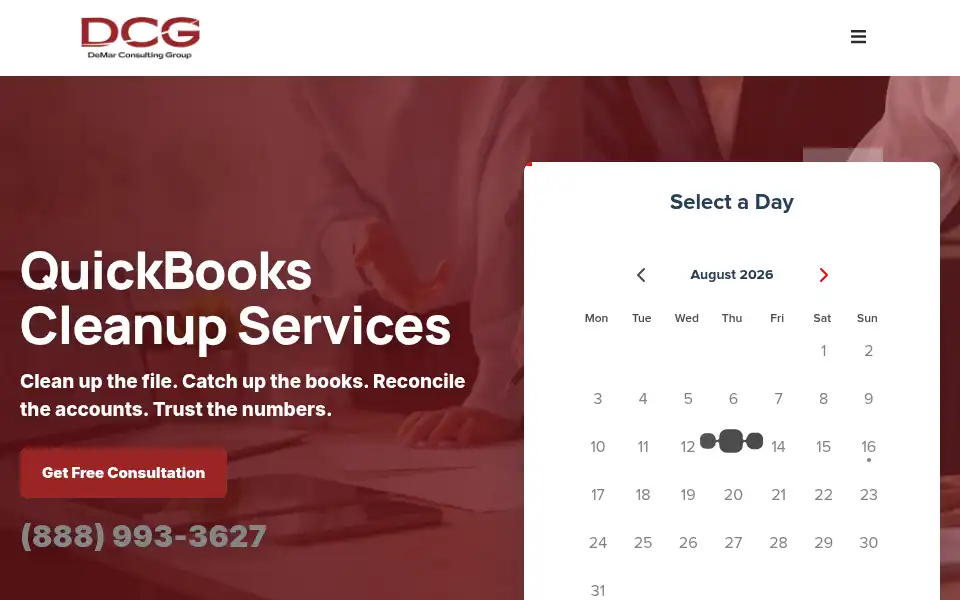 Screenshot of demarconsultinggroup.com