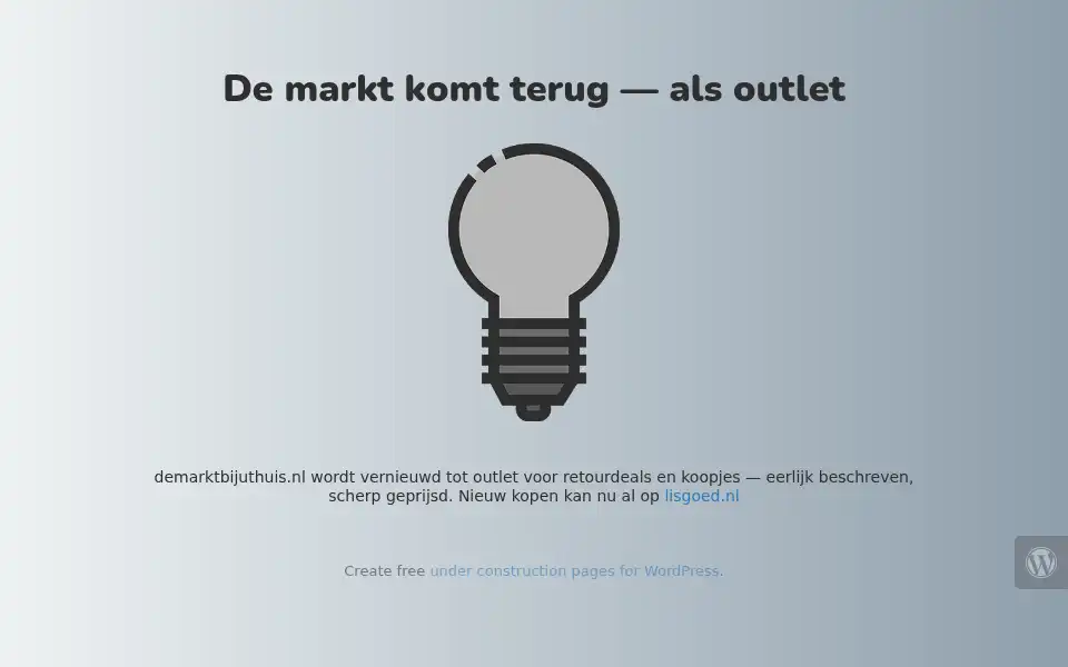 Screenshot of demarktbijuthuis.nl