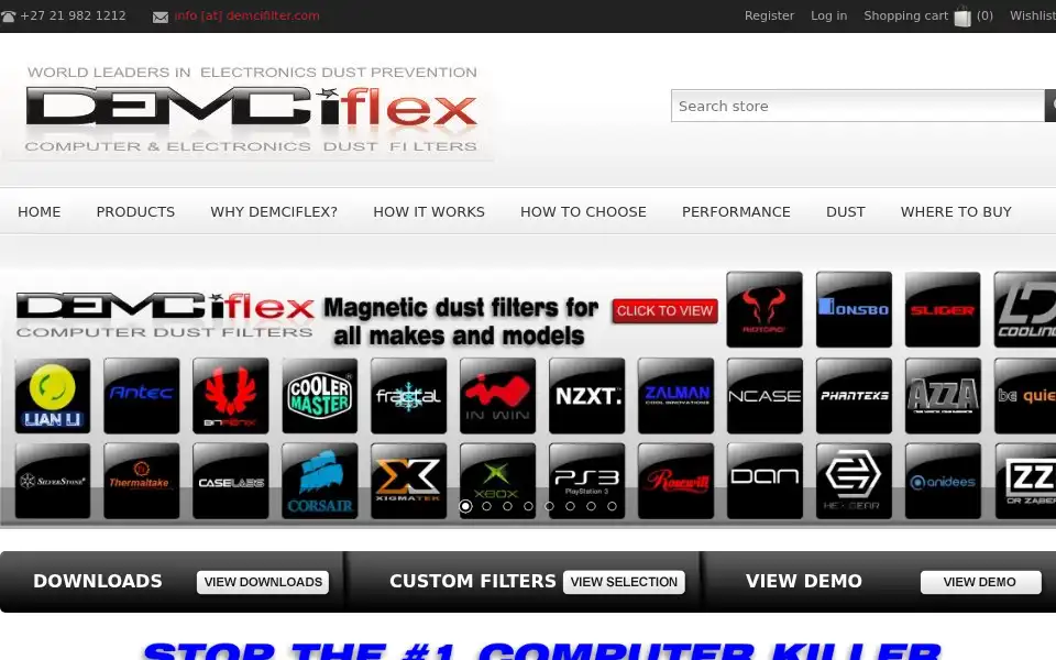 Screenshot of demcifilter.com