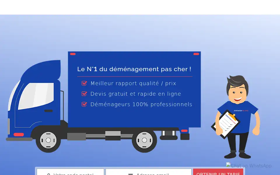 Screenshot of demenager-pas-cher.com