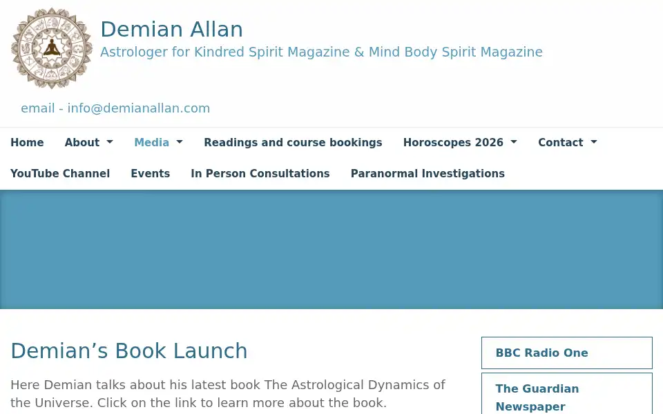 Screenshot of demianallan.com