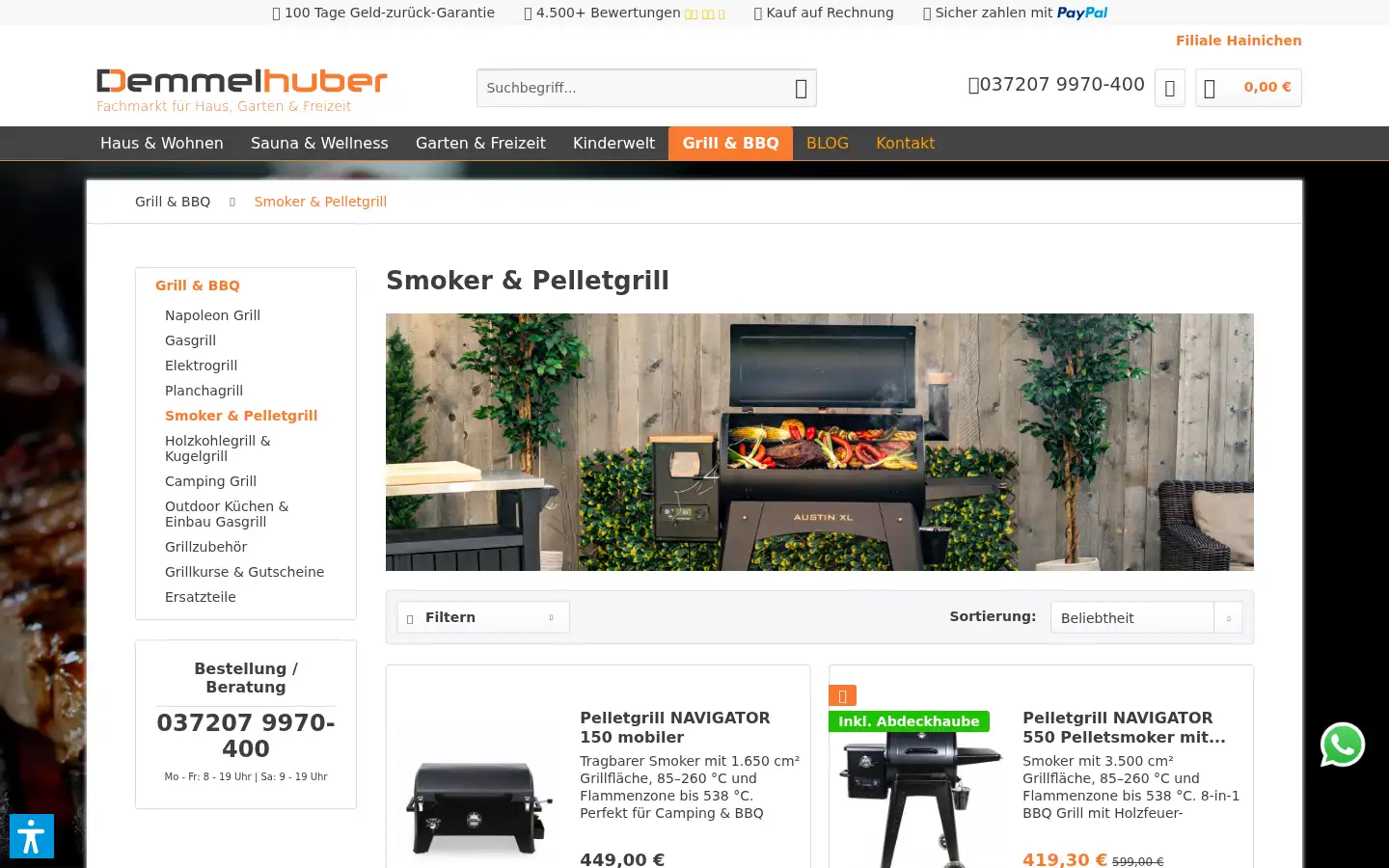 Screenshot of demmelhuber.net