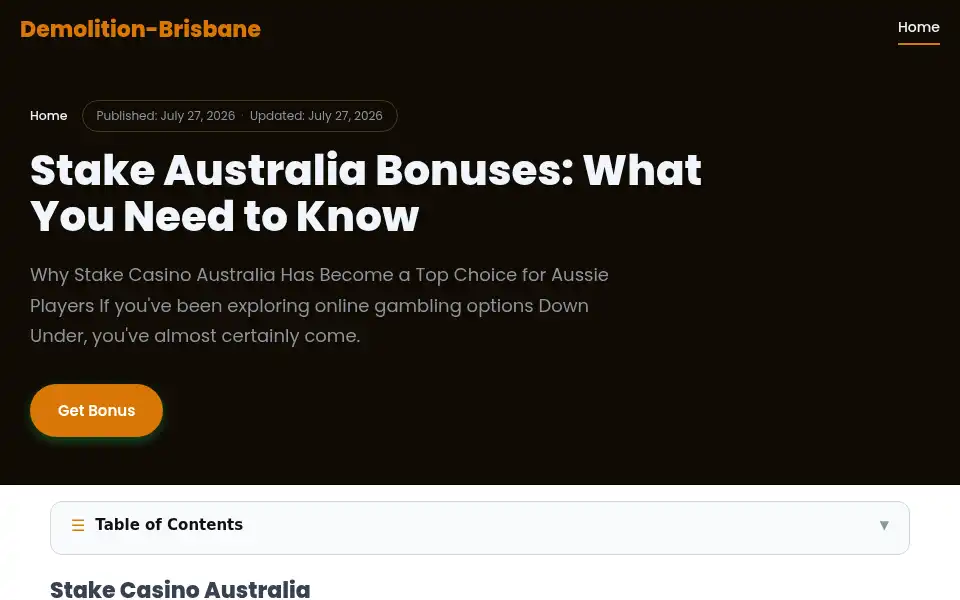 Screenshot of demolition-brisbane.com.au