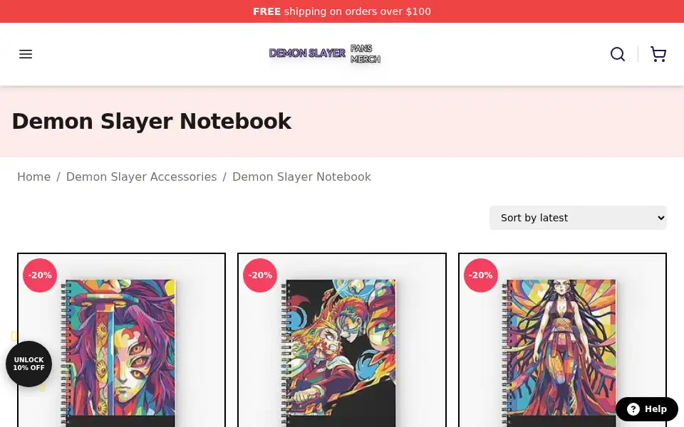 Screenshot of demonslayer.shop