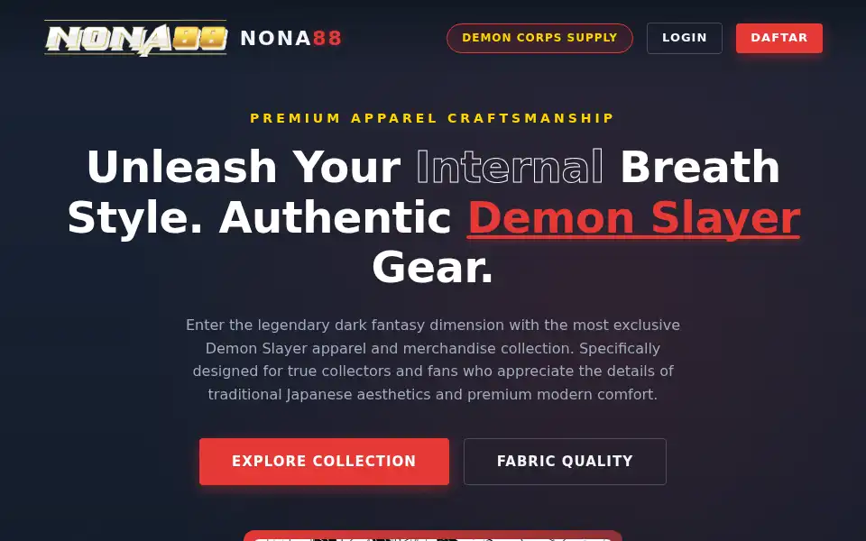 Screenshot of demonslayerstuff.com