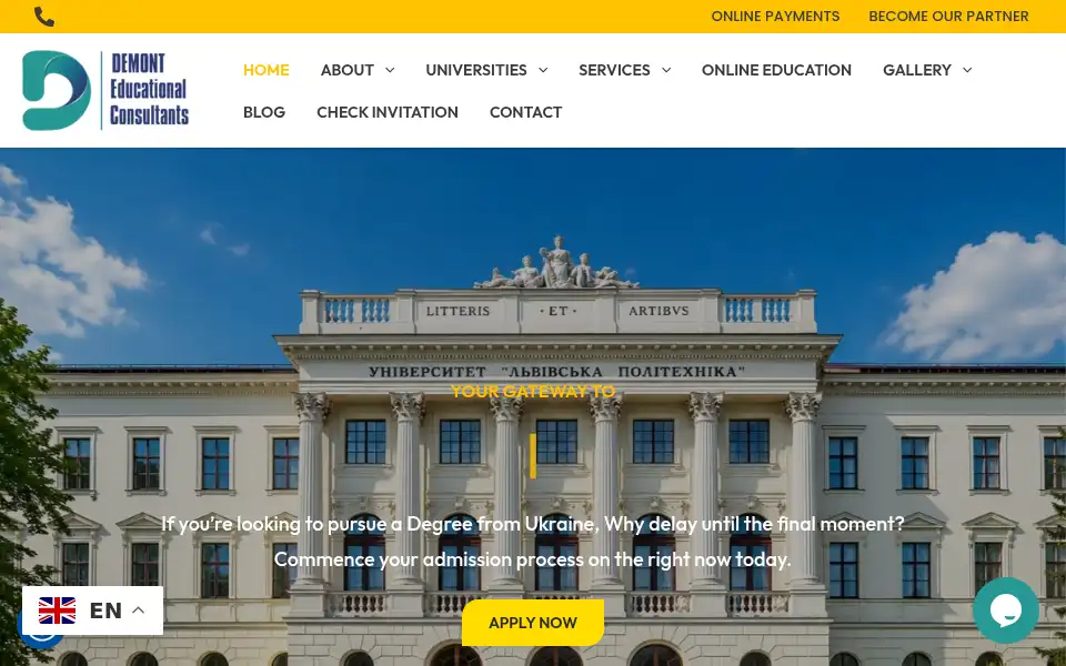 Screenshot of demontconsultancy.org