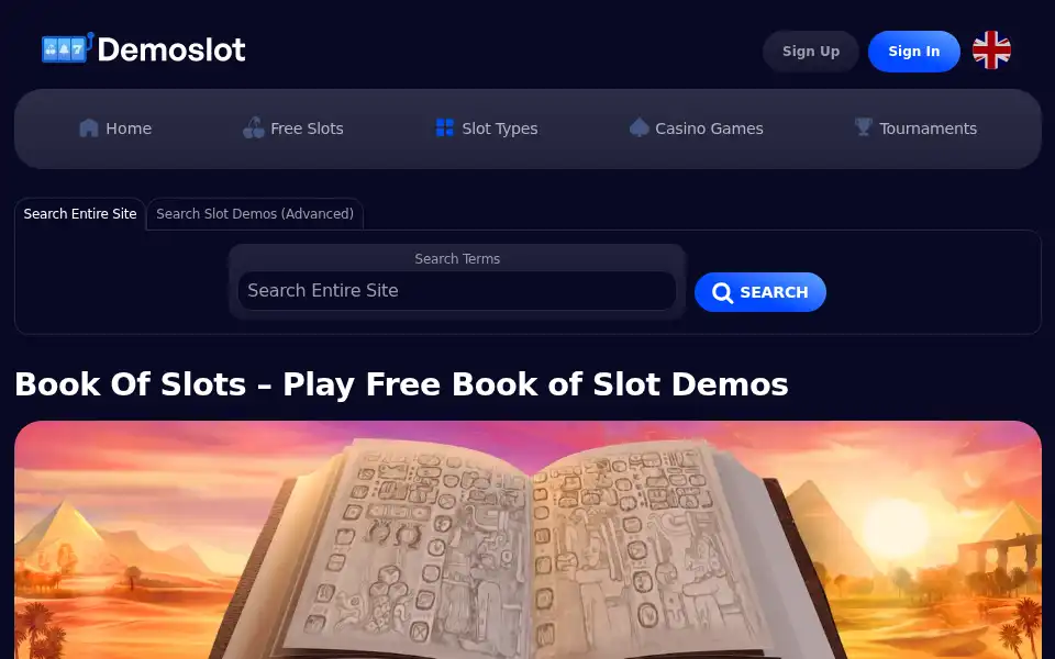 Screenshot of demoslot.com