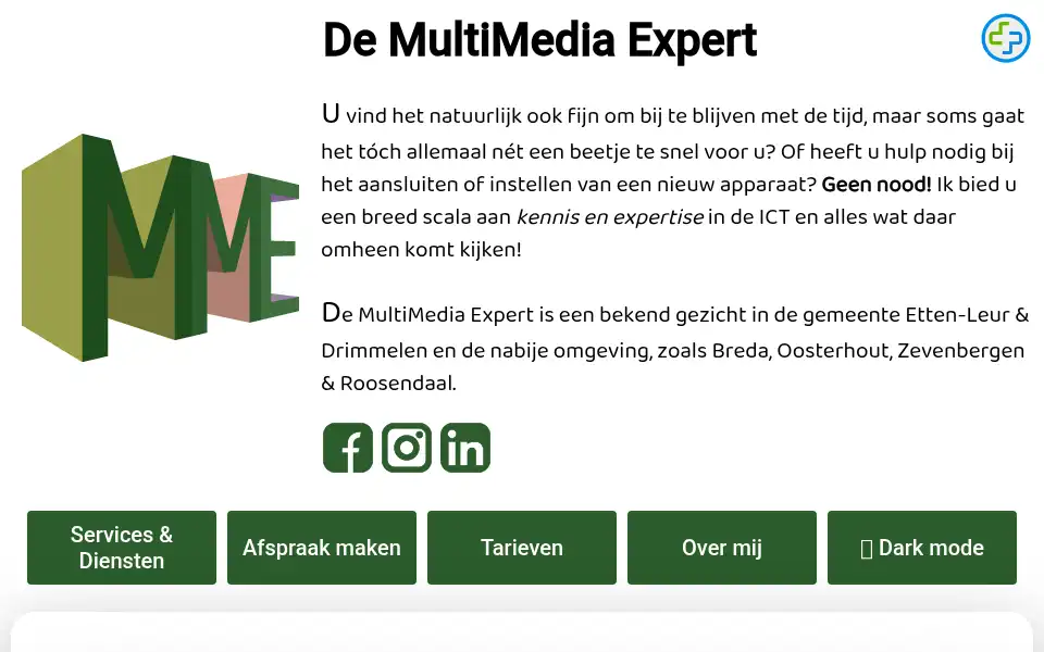 Screenshot of demultimediaexpert.nl