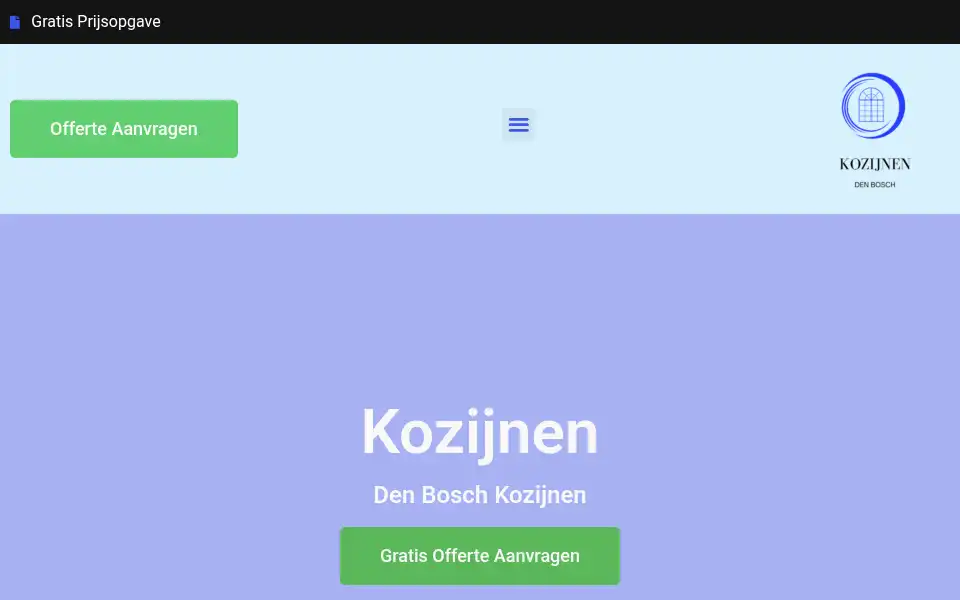 Screenshot of denboschkozijnen.com