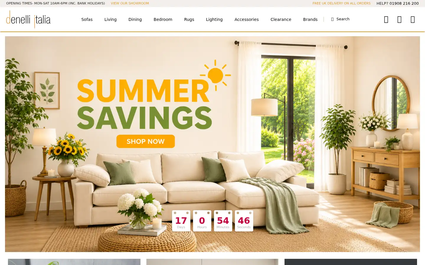 Screenshot of denelli.co.uk