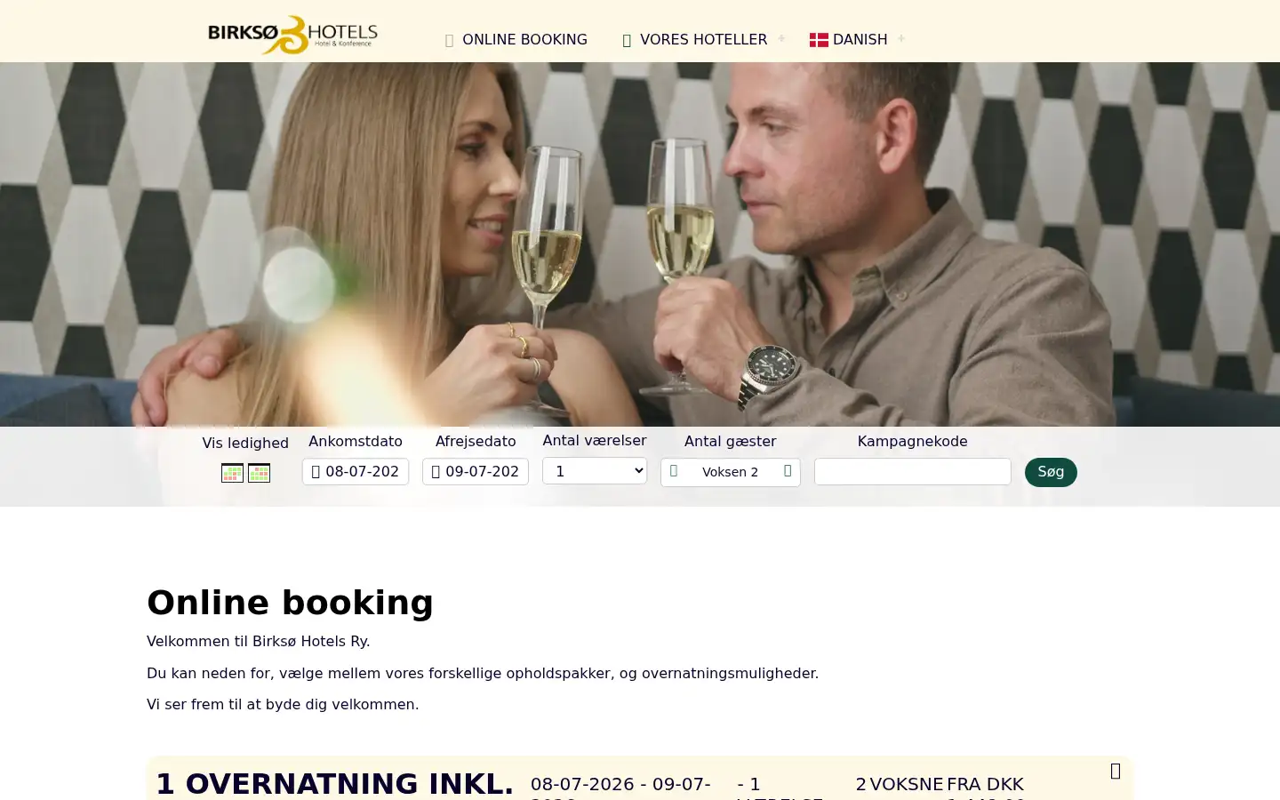 Screenshot of dengamlearrest.dk