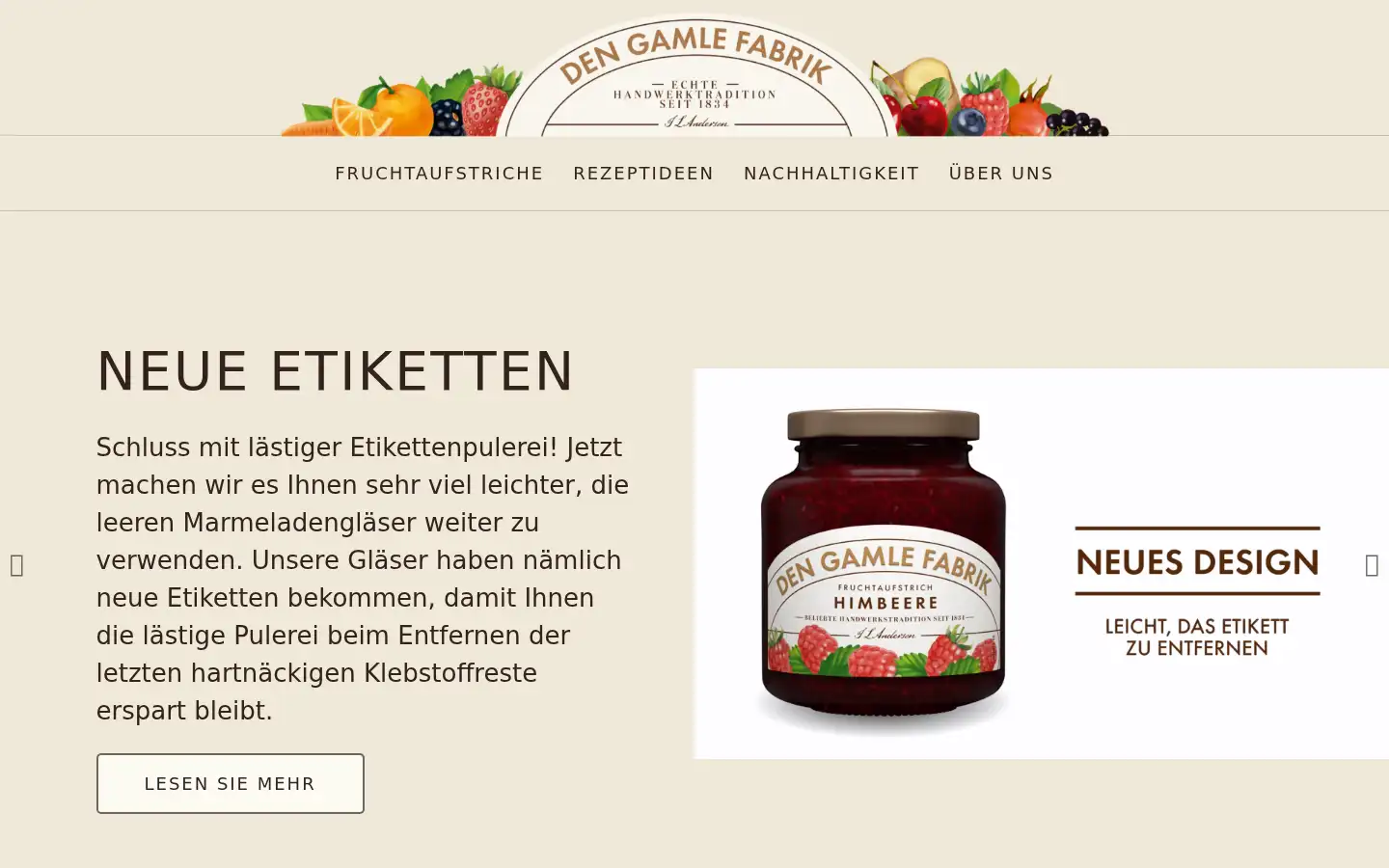 Screenshot of dengamlefabrik.de