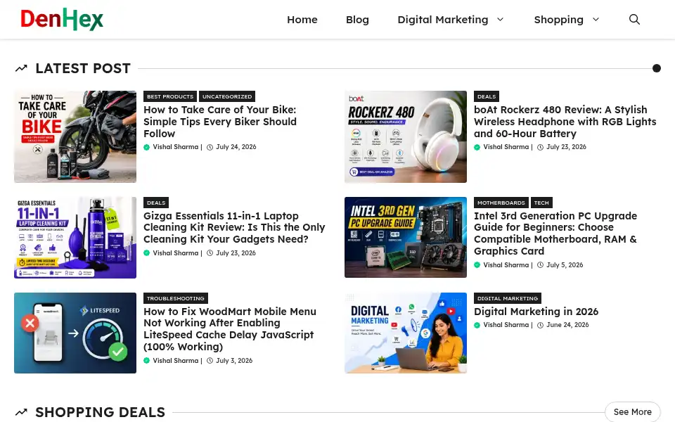 Screenshot of denhex.com