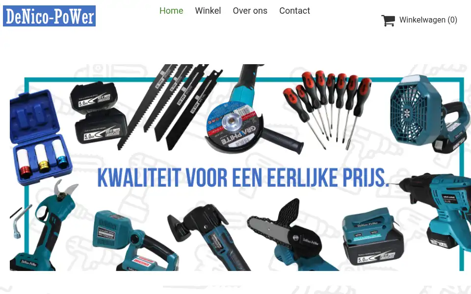 Screenshot of denico-power.nl