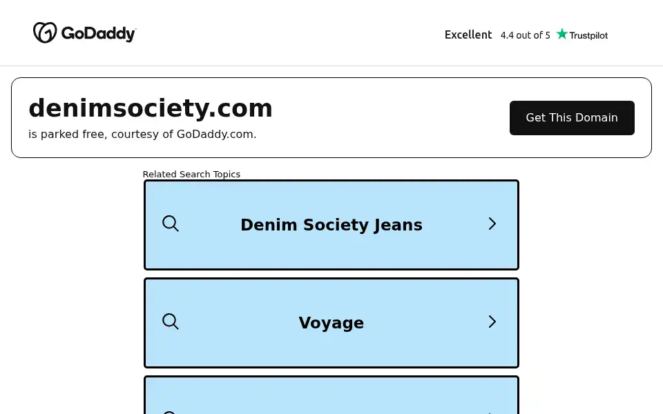 Screenshot of denimsociety.com