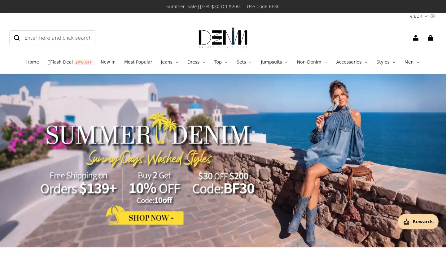 Screenshot of denimstyles.com
