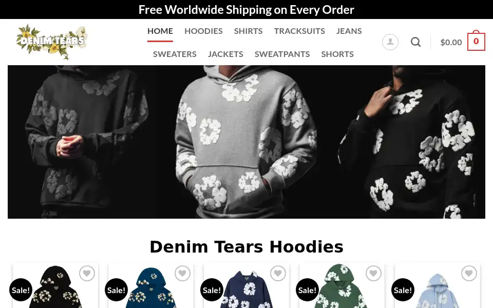 Screenshot of denimtears.us