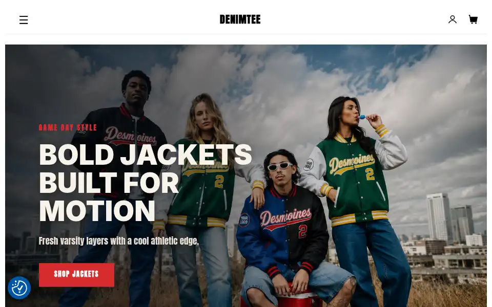 Screenshot of denimtee.com