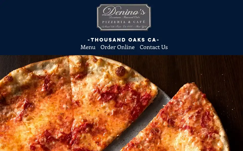 Screenshot of deninosthousandoaks.com
