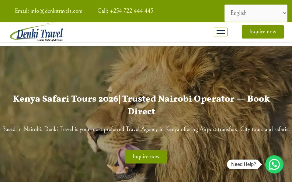 Screenshot of denkitravels.com