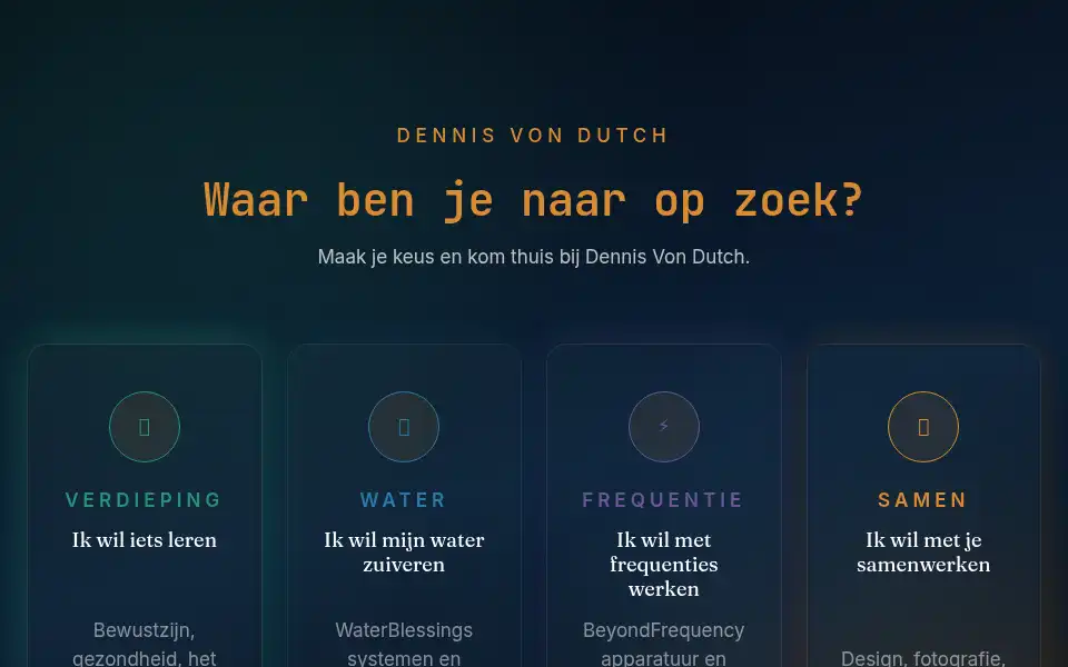 Screenshot of dennisvondutch.com