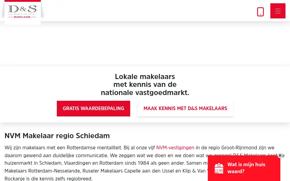 Screenshot of densmakelaars.nl