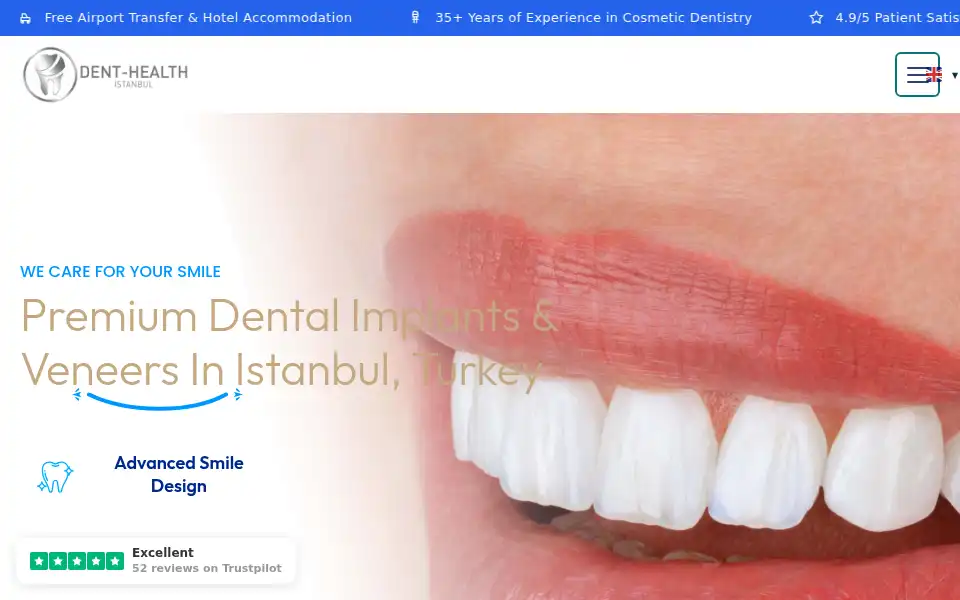 Screenshot of dent-health.com