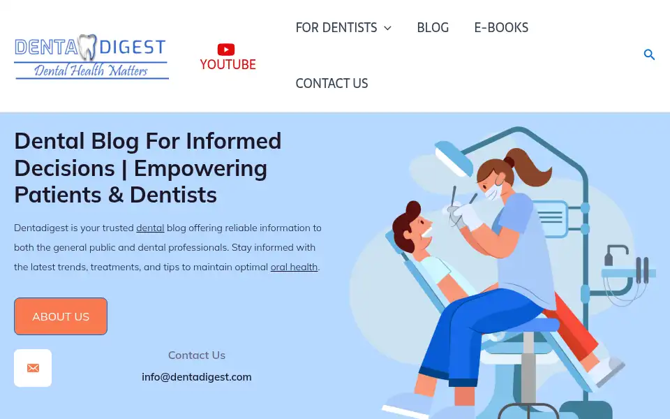 Screenshot of dentadigest.com