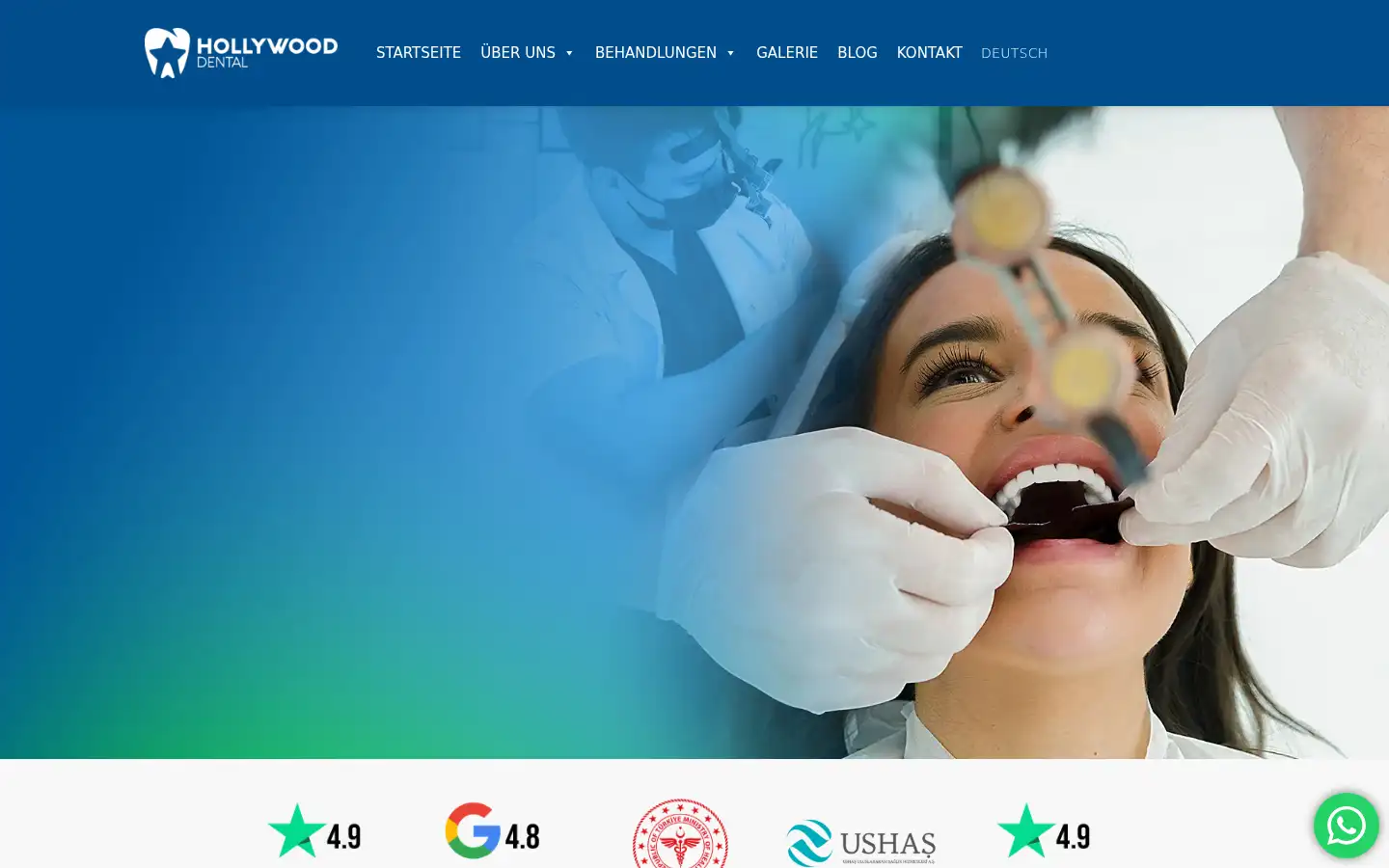 Screenshot of dental-hollywood.com