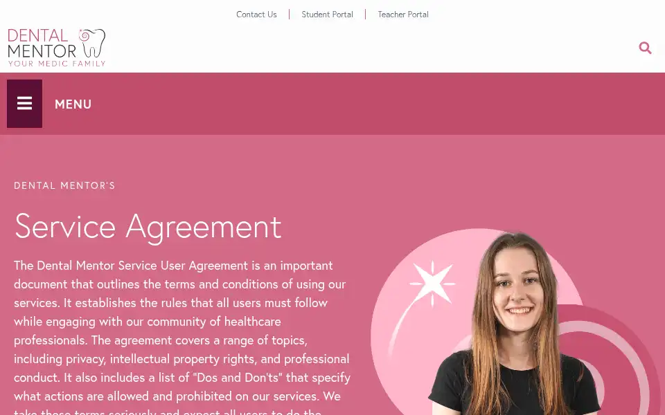 Screenshot of dental-mentor.org