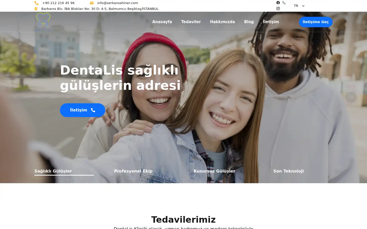 Screenshot of dentalispolyclinic.com