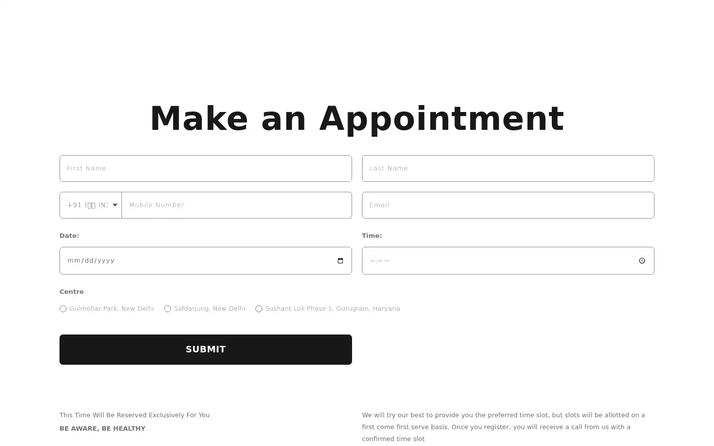 Screenshot of dentally.in